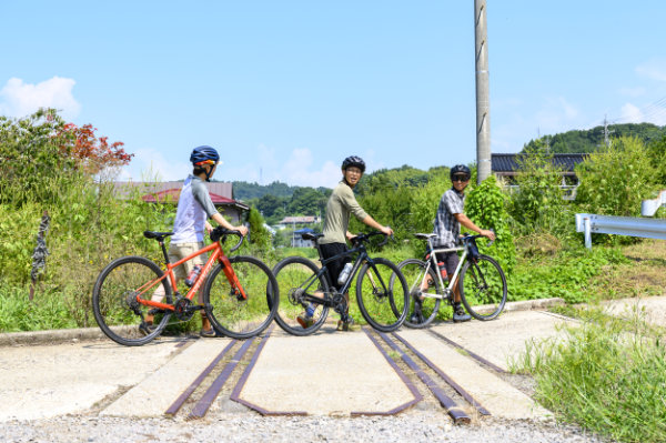 長野電鉄線路跡